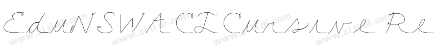 EduNSWACTCursive Reg字体转换